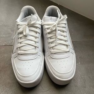 White Platform Puma Sneakers - similar to Nike Air Force 1